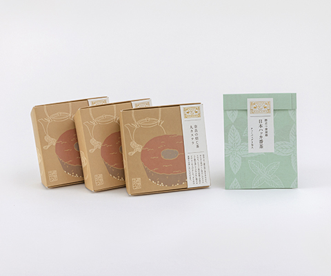 日本の暮らしの定番茶 番茶 1種、奈良の焙じ茶 丸カステラ 3個